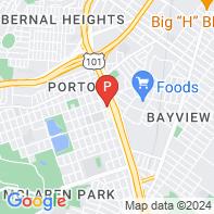View Map of 2574 San Bruno Ave,San Francisco,CA,94134